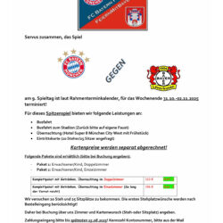 Heimspielfahrt gegen Bayer Leverkusen